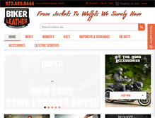 Tablet Screenshot of bikerleather.com